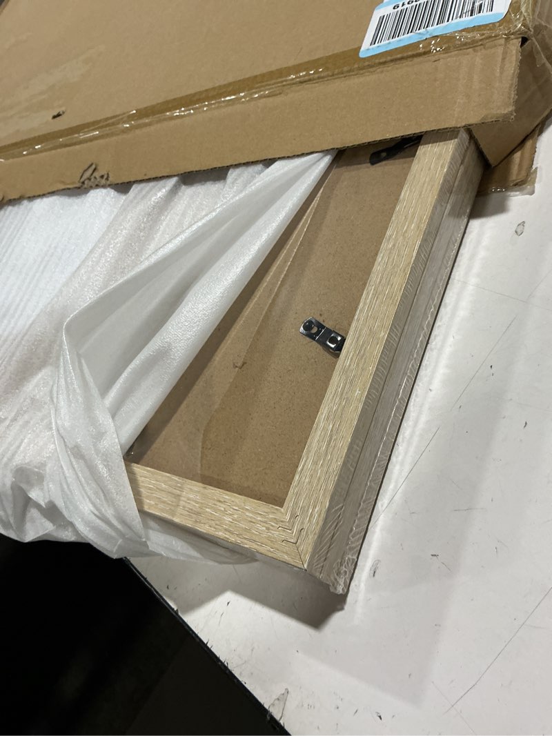 Condition photo showing Good Condition for 16x24 Frame Set of 3, Natural Wood Grain 16x24 Poster Frame for Gallery Wall Mounting (3 Pack,Natural) 16x24 - 3 pack Natural