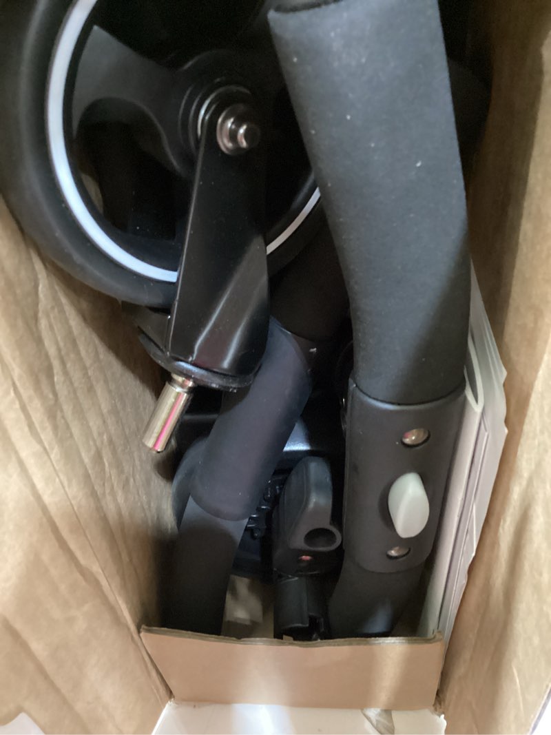 Condition photo showing Good Condition for dream on me coast rider travel stroller, lightweight & compact baby stroller, theme park approved, book-folding design, adjustable handle, soft-ride wheels, converts to rider & scooter - black black stroller