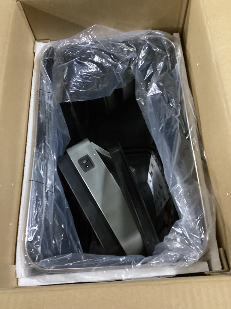 Condition photo showing Good Condition for iTouchless 50 Liter / 13 Gallon Wings-Open Lid Sensor Kitchen Trash Can with Odor Filter – Dog-Proof Slim Automatic Stainless Steel Garbage Recycling Bin for Home, Office, Bedroom, Business or Garage 13 Gallon Wings Open