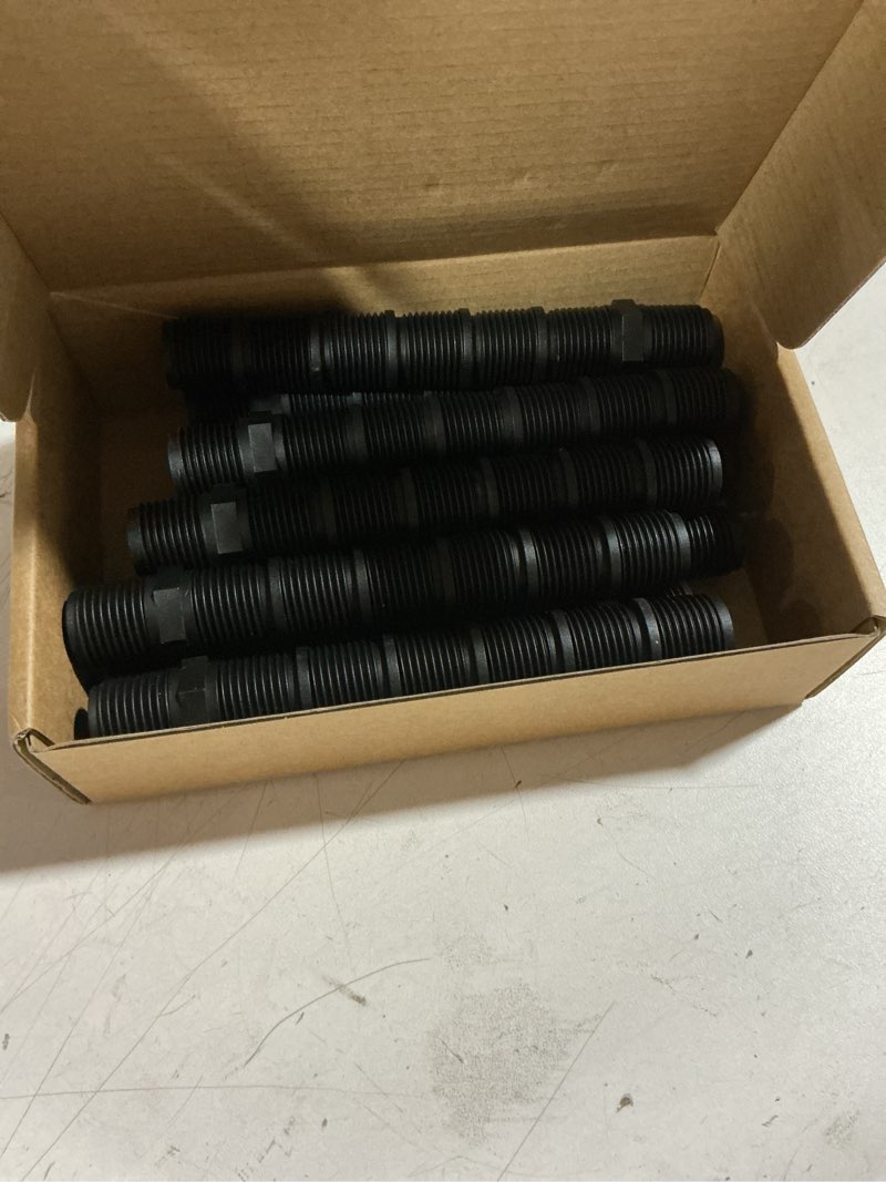Condition photo showing As Is for 10 pcs cut-off sprinkler rise, sprinkler height extender riser, male pipe thread riser adapter for outdoor garden courtyard patio lawn irrigation replacement parts