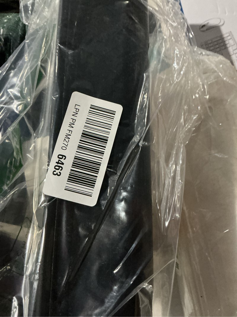 Condition photo showing Good Condition for Buyers Products D312 Extruded Rubber D-Shaped Bumper, Heavy Duty Compression Molded Rubber, 2 Holes, Size 3x3x12, High Impact Resistance for Trucks, Trailers, and Loading Docks 2 Holes 3 x 3 x 12