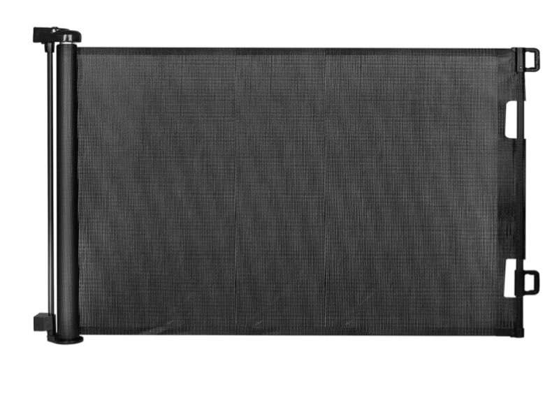 34'' tall 100'' extra wide retractable baby gates for large openings, momssy child safety mesh gate,