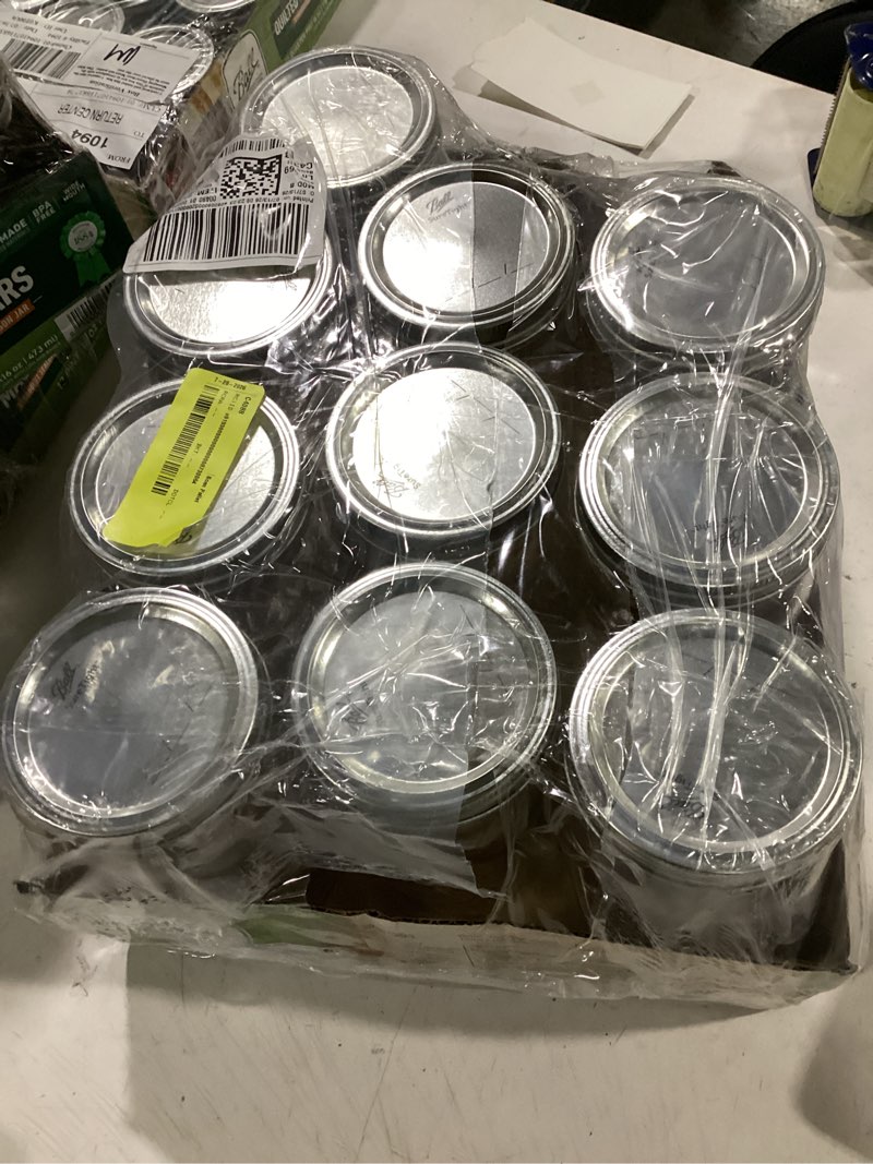 Condition photo showing Good Condition for ballwide mouth quart 32oz. glass mason jars with lids and bands, 10count