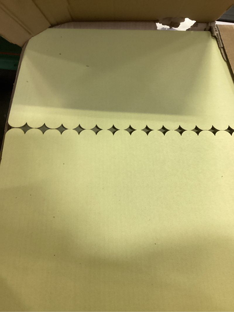 Condition photo showing Good Condition for 4 pack 48 x 36 trifold poster board tri fold poster boards foldable corrugated presentation display paper scalloped borders for science fair events, school projects, exhibitions(macaron) 48" x 36" macaron