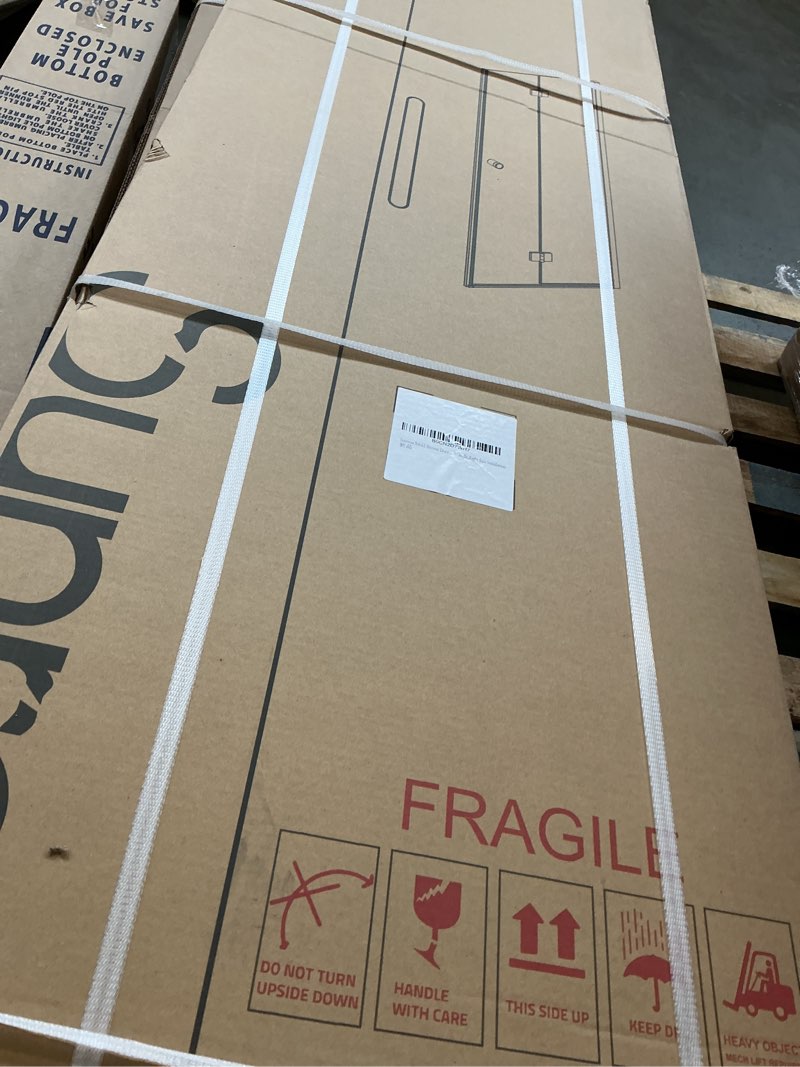 Condition photo showing New/Like New for Sunrosa Frameless Bifold Shower Door, 35-2/8" W x 72" H Hinged Folding Shower Door, Glass Shower Door in Brushed Gold, Right Installation 35-2/8"×72"[Right Installation] Brushed Gold