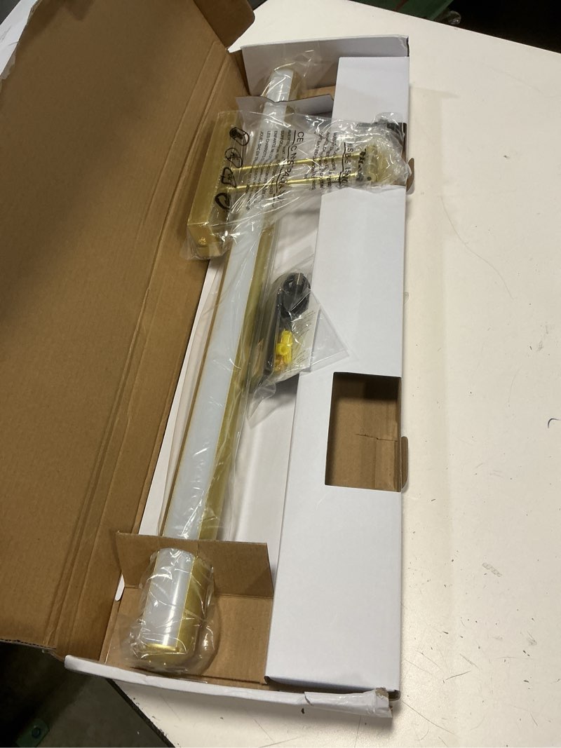 Condition photo showing Good Condition for 24.4" wireless picture lights, rechargeable battery art display light with remote control, dimmable/timer off dartboard light, 3 lighting modes full metal painting display lights (gold-1pack)