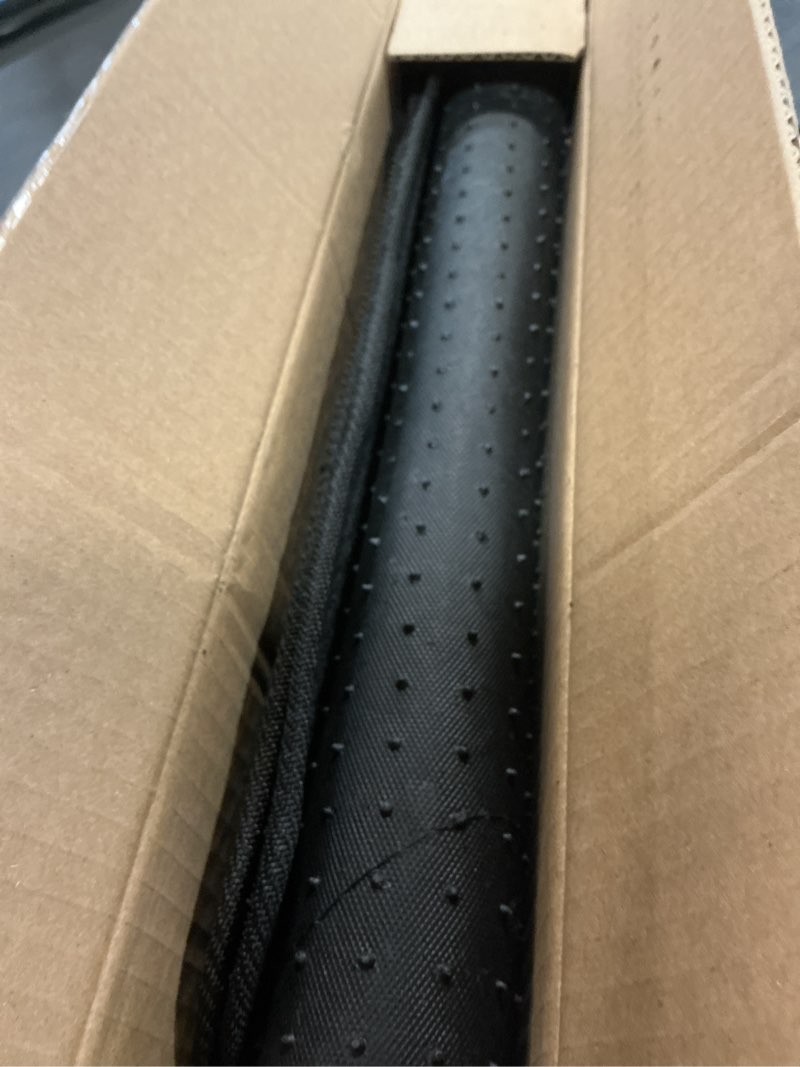 Condition photo showing Good Condition for Rubbermaid Car Mats, Carpeted Floor Car Mat with Faux Leather & Built-in Heel Pad, Two-Tone Car Rug Floor Mats, Stylish Carpeted Floor Mats for Cars, Trucks & SUVs Gray Color