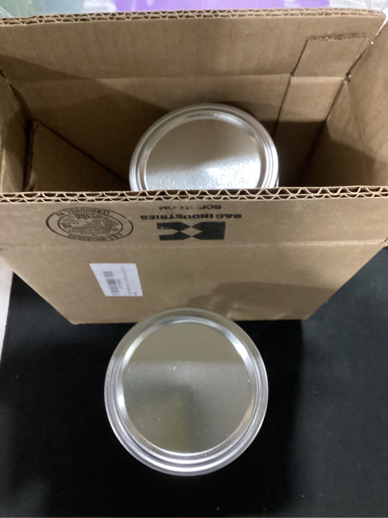 Condition photo showing Good Condition for paksh novelty wide mouth mason jars with lids 32 oz – glass quart mason canning jars, large mason jar wide mouth for canning, pickling, jelly preserving & meal prep, 2-pack 32 oz, 2 pack