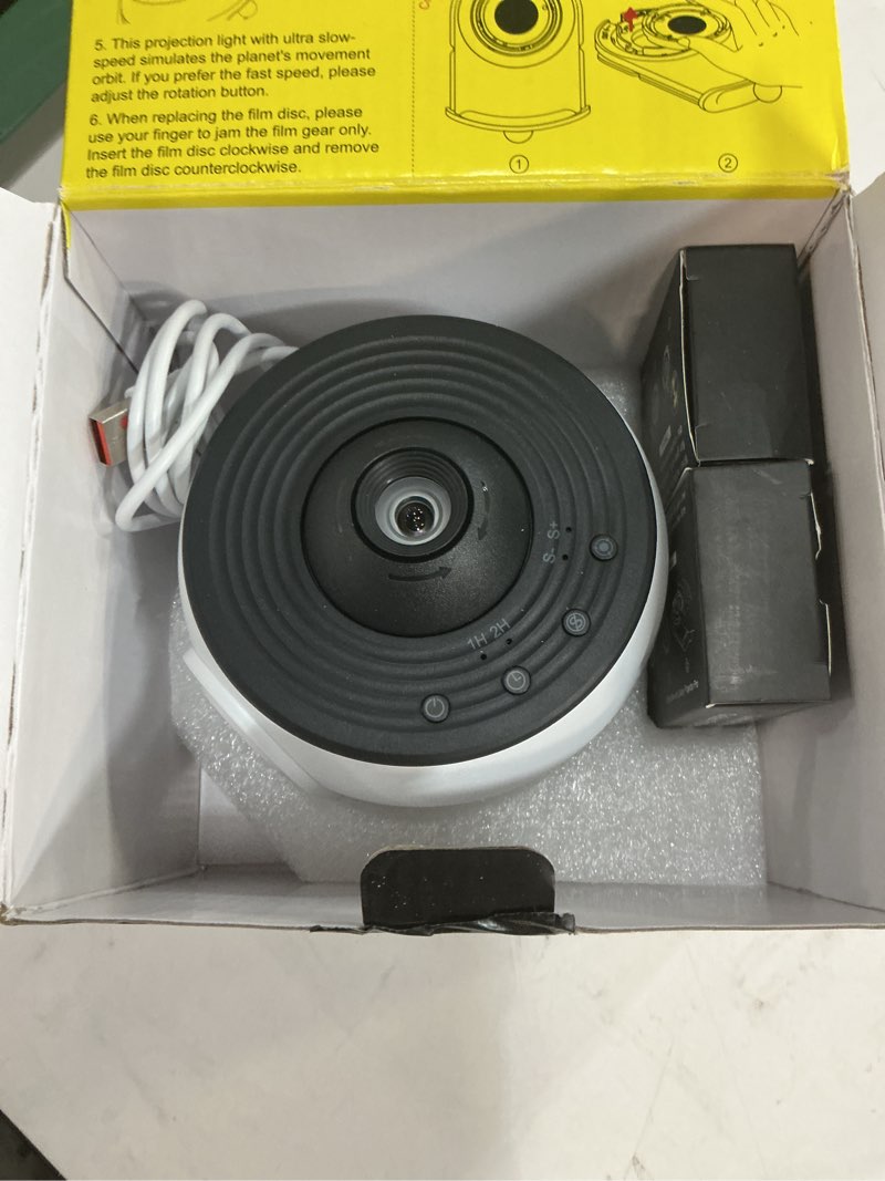 Condition photo showing Good Condition for Planetarium Projector Pro for Bedroom, 13 in 1 Star Projector Galaxy Light, Ceiling Night Light Milky Way Mood Lighting with Timer, LED Space Galaxy Lamp Bedroom Room Decor for Adults Kids - White