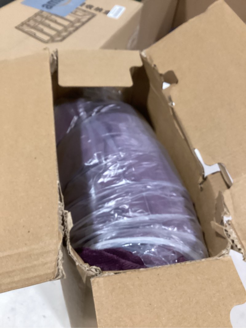 Condition photo showing Good Condition for klaggie electric heated throw blanket sherpa 50"x60" purple machine washable 6 heat settings 4 hours auto off overheat protection for home office use purple 50"x60"