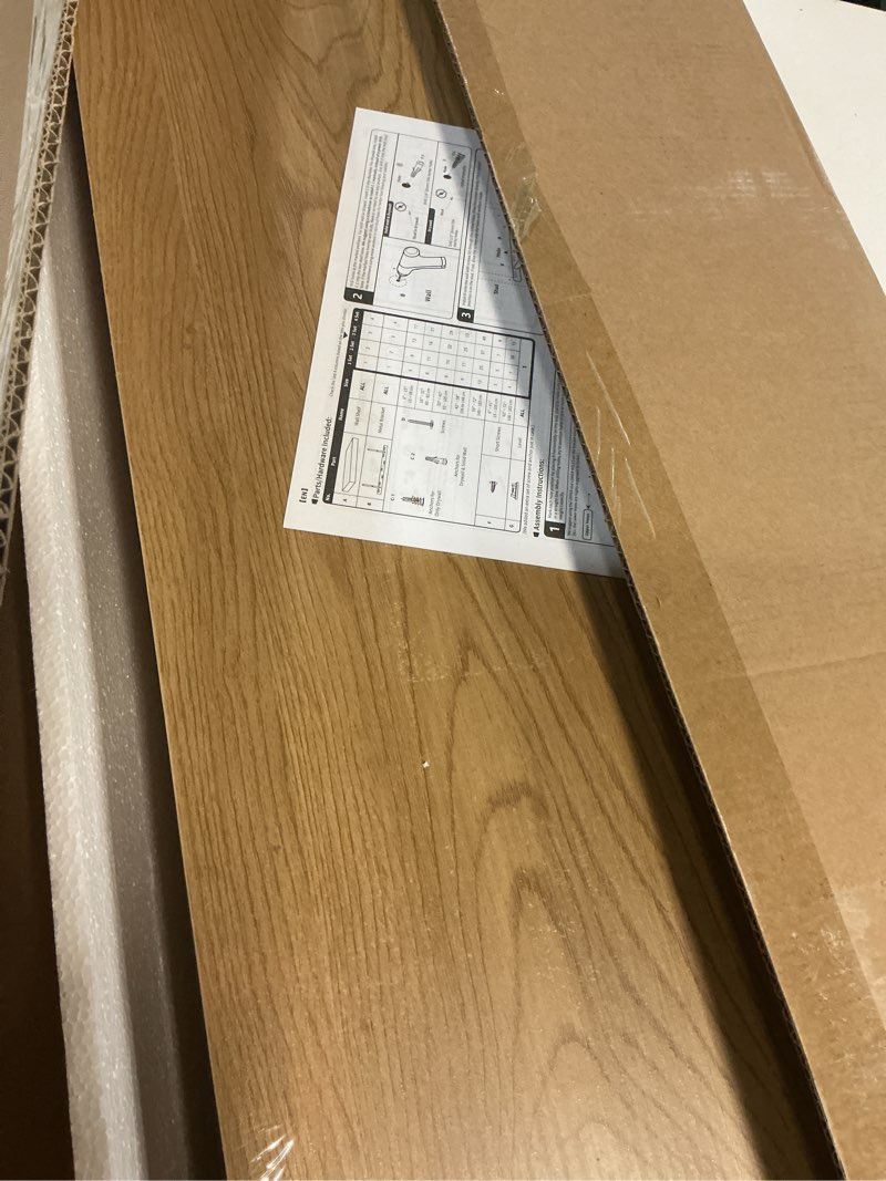 Condition photo showing New/Like New for vivelove 12 inch deep floating shelves 30 inch long, 2 inch thick wall shelves with invisible brackets, shelf for bedroom bathroom living room kitchen office home decor, modern shelf set of 2, oak oak - rich tone 30”wx12”dx2”h,set of 2