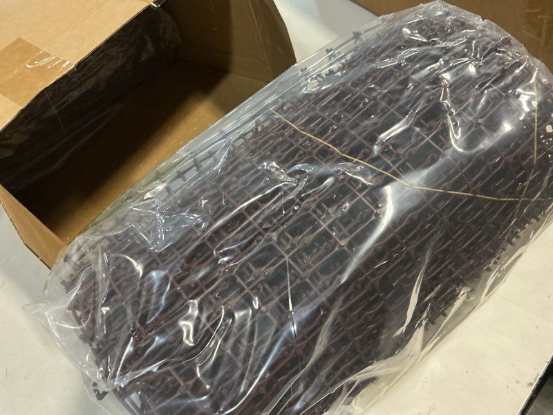 Condition photo showing New/Like New for Sanwuta 2 Pcs 26.3 ft Cat Spike Mat Outdoor Cat Deterrent Mat with Spikes Prickle Strips Indoor Dog Digging Deterrent Anti Network Spikes with 10 Staples for Garden Fence(Brown)