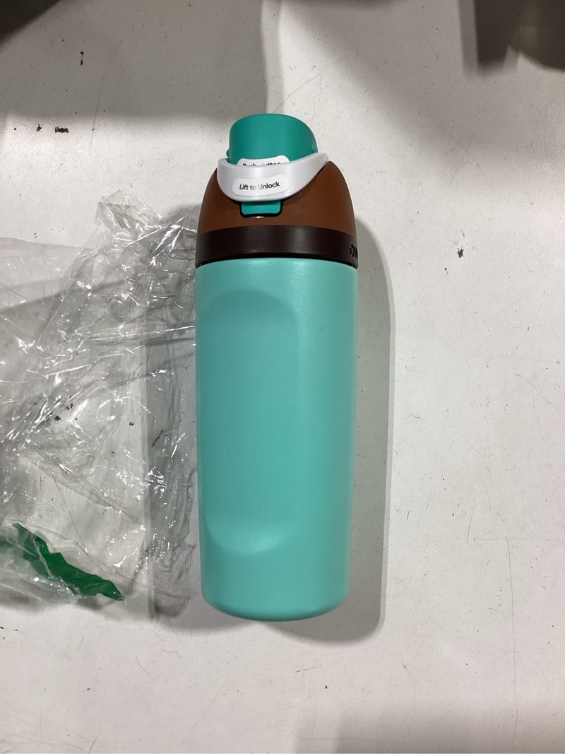 Condition photo showing Good Condition for owala kids freesip insulated stainless steel water bottle with straw for sports, travel, and school bpa-free sports water bottle, 16 oz, mint chocolate chip mint chocolate chip 16 ounces