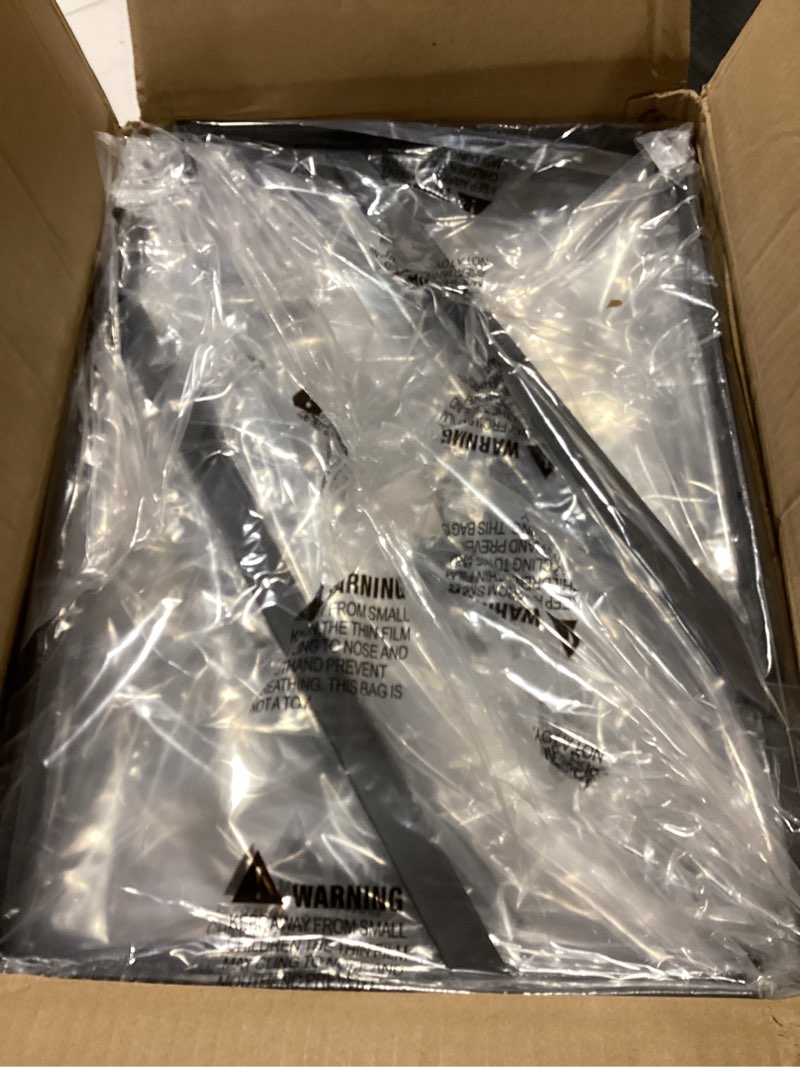 Condition photo showing Good Condition for 12 Pack L18 x H 12" Black Heavy Duty Shelf Brackets with Screws Metal Shelf Brackets Shelf Support Angle Brackets for Shelves L Brackets Heavy Duty Floating Shelf 12 Pack-Black 18''x12''