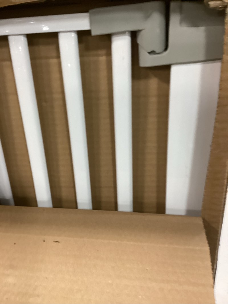 Condition photo showing Good Condition for 51'' Extra Tall Cat Gate for Doorways 30-40.9'' Wide, Climb Proof Pet Dog Gates for Kitten Dogs, Pressure Mounted No Drilling Cats Fence Barrier White White-51"tall 30''-40.9'' Wide