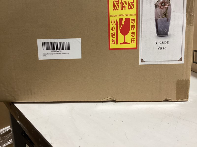 Condition photo showing New/Like New for luxury vase [pleasure-a series], decorative vase, modern vase, original exquisite vase, vase with enamel decoration (tall)
