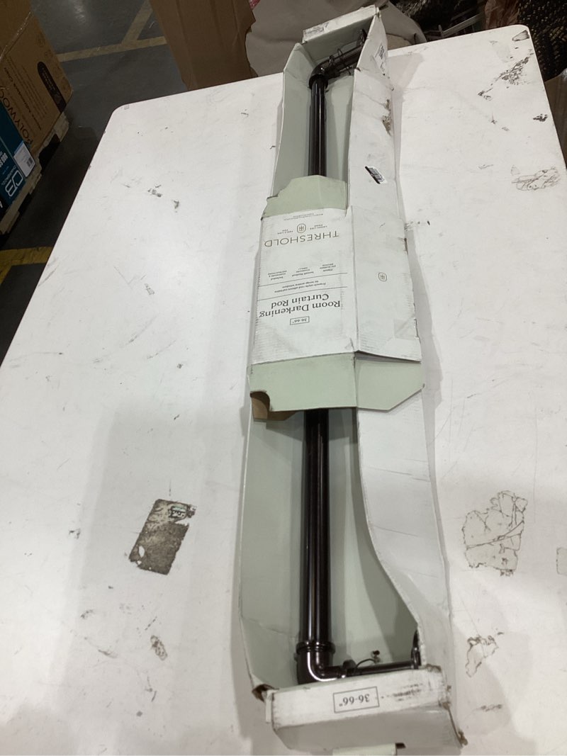 Condition photo showing As Is for french pipe drapery rod - threshold™