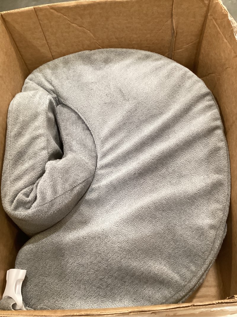 Condition photo showing As Is for my brest friend nursing pillow - deluxe - enhanced comfort w/ slipcover - ergonomic breastfeeding pillow for ultimate support for mom & baby - adjustable pillow w/ handy side pocket, evening grey