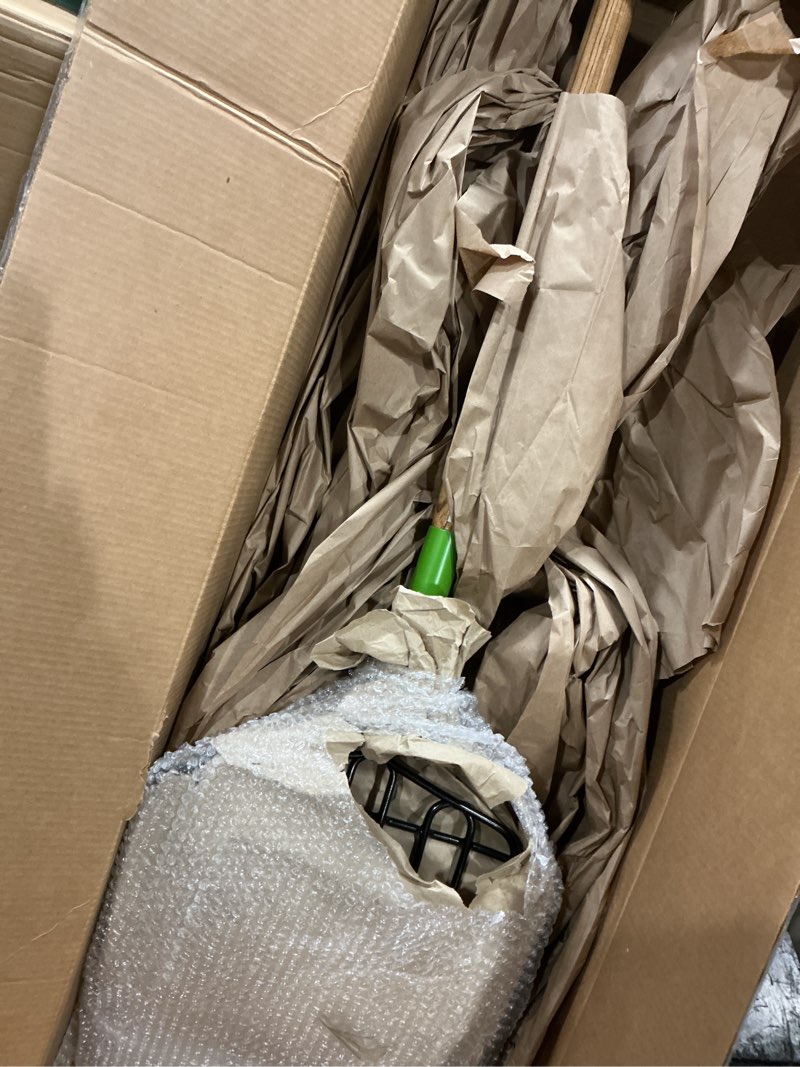 Condition photo showing New/Like New for ames 2827000 10-tine welded steel ensilage fork with hardwood handle and d-grip, 52-inch, brown