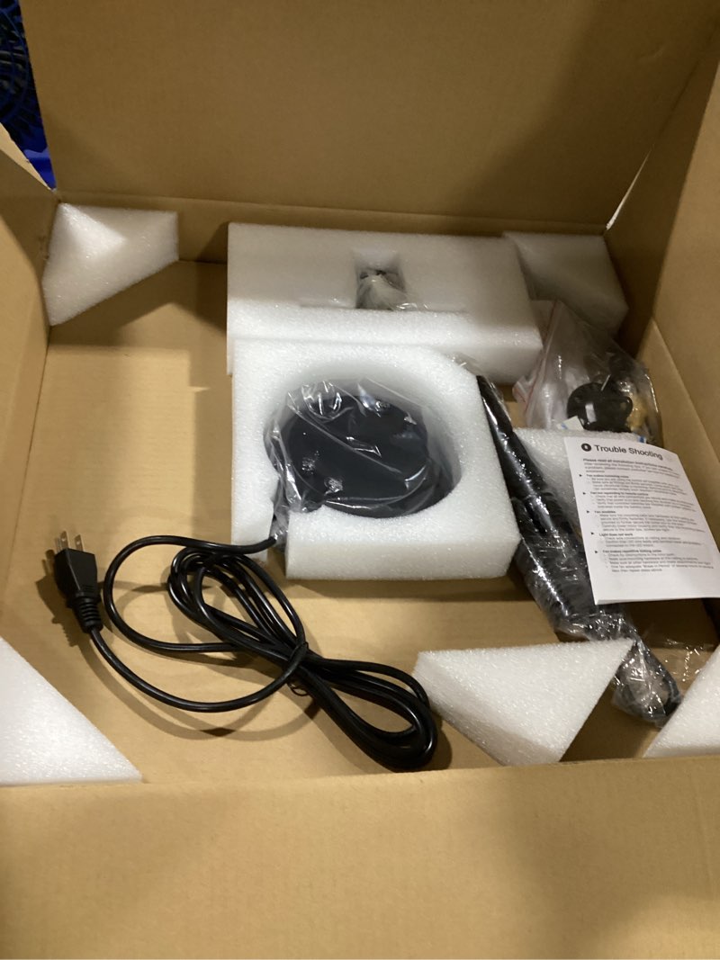 Condition photo showing New/Like New for ahawill 22.8" gazebo patio outdoor fan - 360 rotatable fixed angle, plug-in, 6 speeds, timer & reversible, 2-in-1 hanging/standing for tool room,garage. black 23inch-no light
