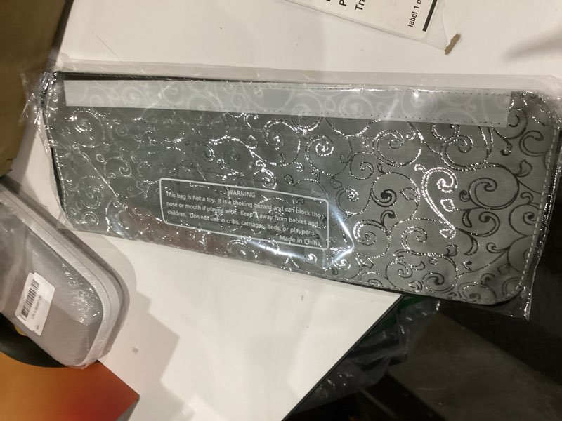 Condition photo showing New/Like New for Refrigerator Handle Covers, Set of 4, Non-Slip Fridge Handle Covers, Washable Appliance Handle Covers, Keep Your Kitchen Clean, Microwave Oven Dishwasher Handle Protector(Light Gray, Silver pattern) 4 PCS - Patterned Light Gray