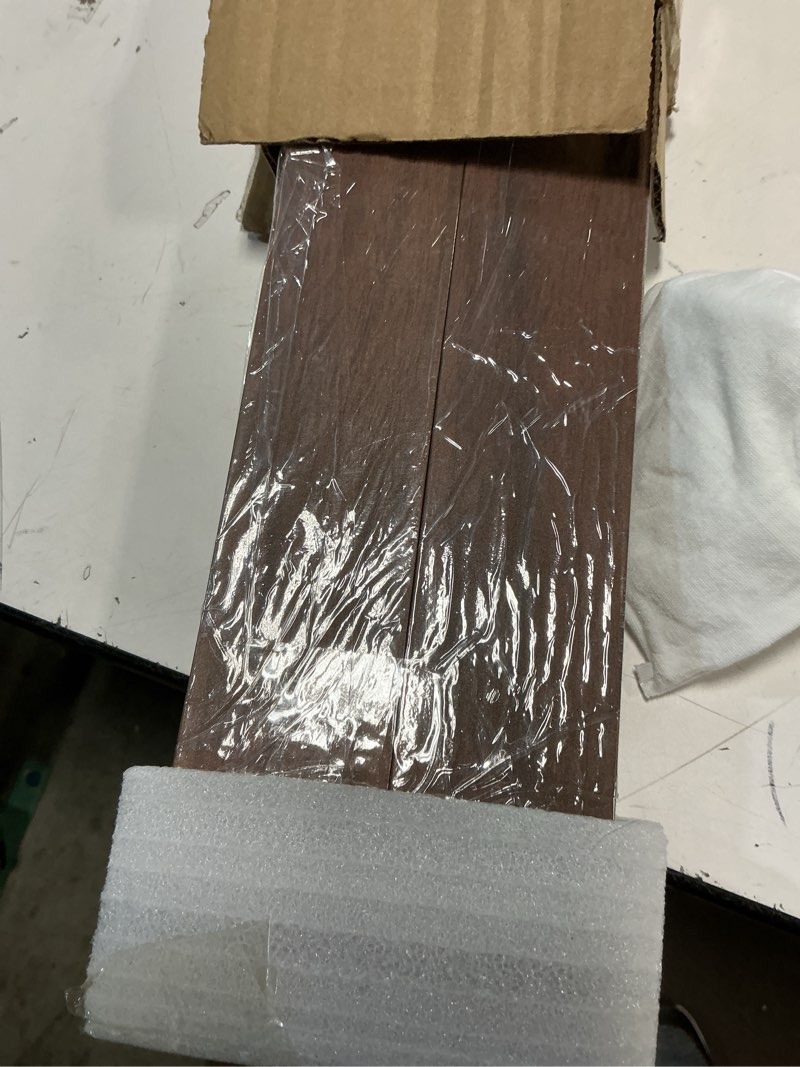 Condition photo showing Good Condition for Floating Frame for 30x40 Stretched Canvas Paintings, DIY Metal Canvas Frame with 1.5" Deep Floater Frame for Canvas Prints Wall Art/Portrait/Landscape Living Room Bedroom Decor (Walnut) 30x40" Walnut Brown