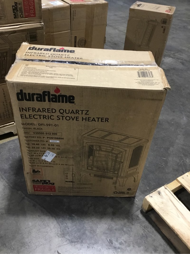 Condition photo showing Good Condition for duraflame Infrared Quartz Electiric Stove Heater - DFI-591-01 - Black