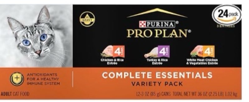 (Best by Jul 2026) Purina Pro Plan Variety Pack Chicken & Turkey Entrees Wet Cat Food
