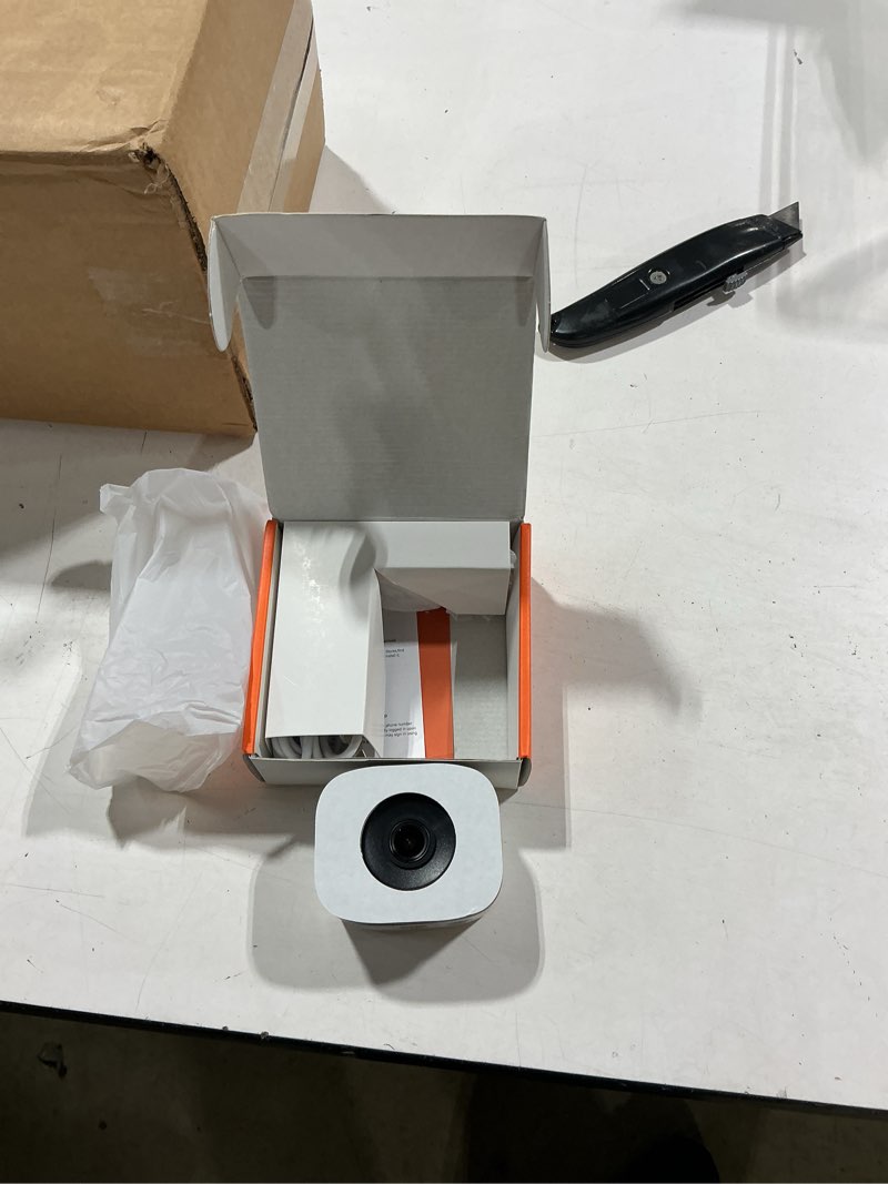 Condition photo showing Good Condition for longplus 3k 5mp window camera with night vision, 2.4ghz & 5ghz wifi safeview indoor window cameras for home security, ai smart detection, 2-way audio, easy & quick install, 24/7 recording white