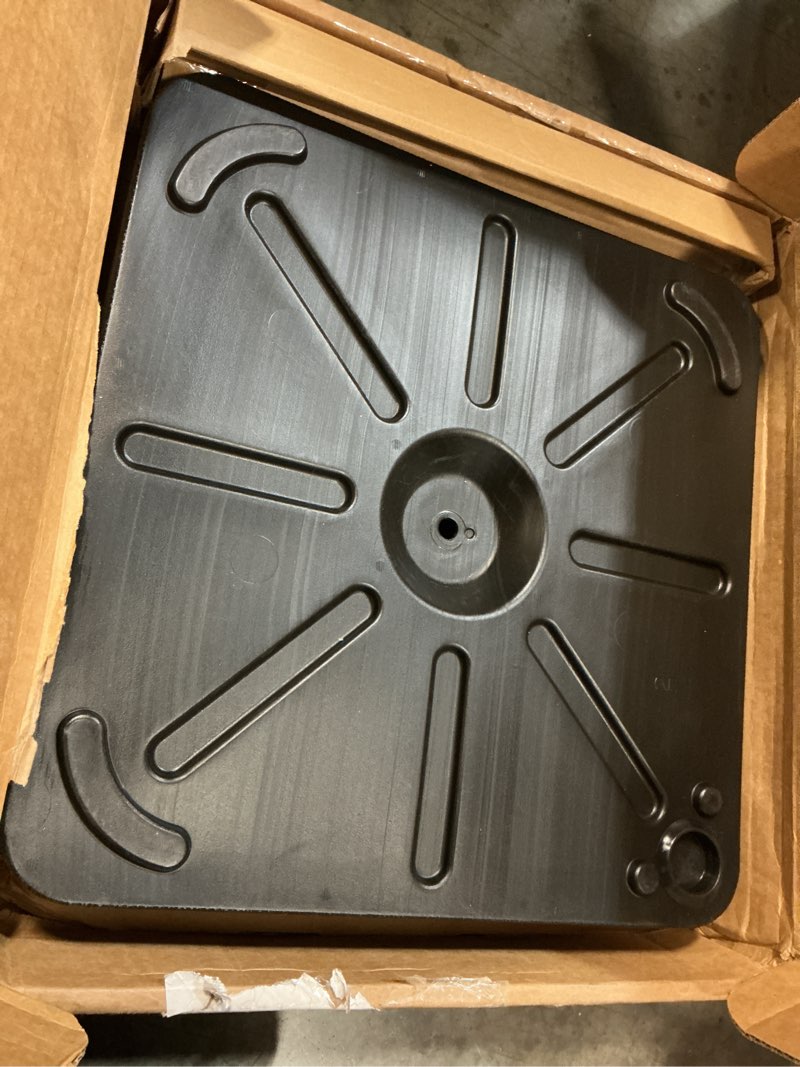 Condition photo showing Good Condition for us weight 40 pound umbrella base - weighted umbrella base for use with patio table – heavy duty base- made in the usa black