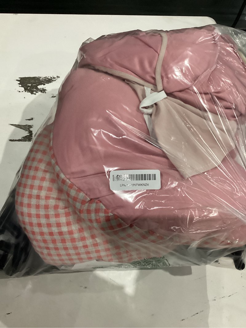 Condition photo showing As Is for Jiupety Indoor Dog House with Frame, Cute Dog Tent Bed with Cover Cave, Breathable, Washable, and Foldable House, Suitable for 20-40 Lb, Large (25"×25"×25"), Pink Large ( 25" × 25" × 25" ) Pink