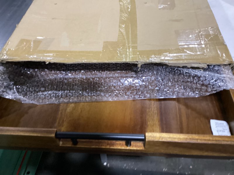 Condition photo showing Good Condition for 40 x 20 Inch Wood Serving Tray Extra Large Ottoman Tray with Handle Oversized Rectangle Extra Long Vintage Decorative Platters for Kitchen Food Beverage Fruit Snack Tea Coffee Table Decor 40" x 20" x 2.4"