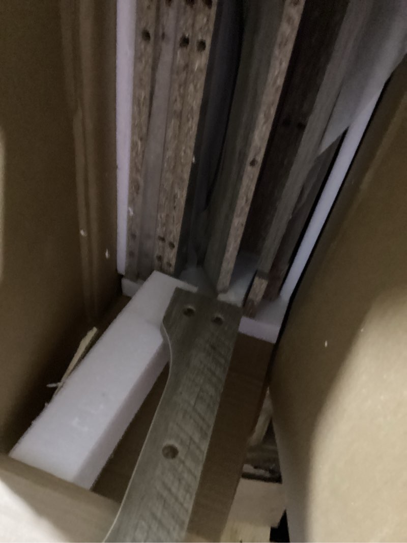 Condition photo showing Good Condition for Nightstand Charging Station Tall Farmhouse End Table for Bedroom, Living Room, 16" D x 16" W x 25" H(Set of 2), Warm Grey Light Grey 16" D x 16" W x 25" H (Set of 2)