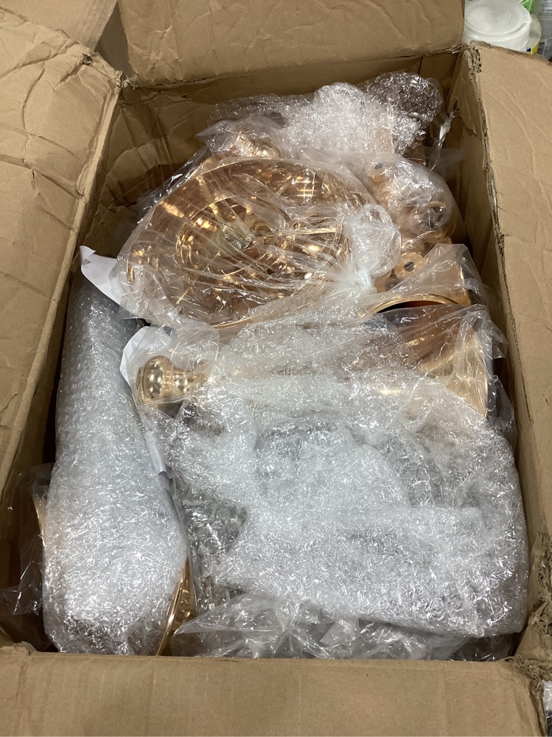 Condition photo showing New/Like New for Unittype 20 Pcs Wedding Centerpieces for Tables 13 Inch Tall Crystal Flower Stand Floral Vases for Tabletop Flower Arrangement Stand Valentines Gift Anniversary Baptism Party Reception Decor (Gold) Gold 20