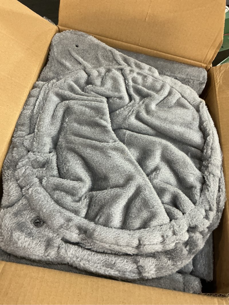 Condition photo showing Good Condition for Xin Three Layer Cat Tree with Cat Condo and Two Hammocks,Grey Small Grey