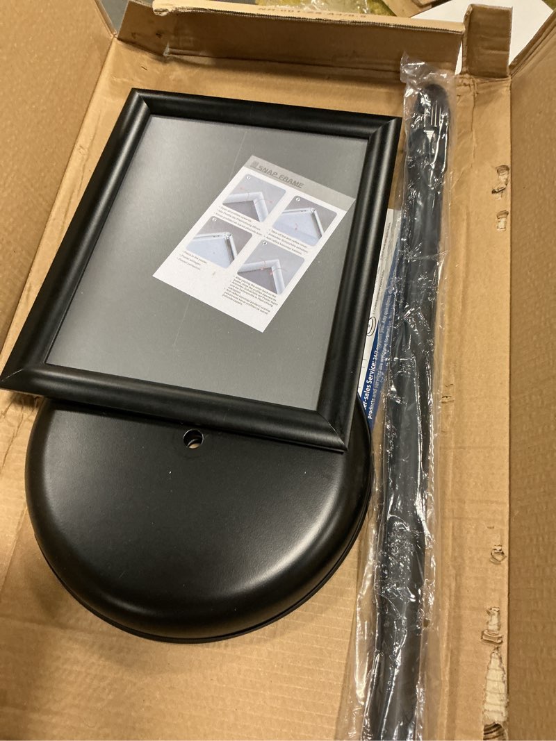 PUJIANG 8.5x11 Inch Adjustable Sign Holder Poster Stand, Heavy Duty Floor Sign Stand with Aluminum S