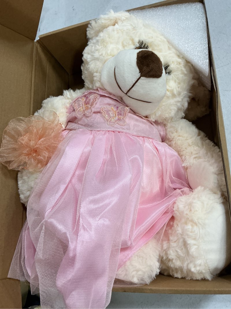 Condition photo showing Good Condition for quinceanera doll quince teddy bear with dress,quinceanera decorations gifts,oso de peluche para 15 años con vestido,centro de mesa muñecas para 15 años quinceañeras (pink)