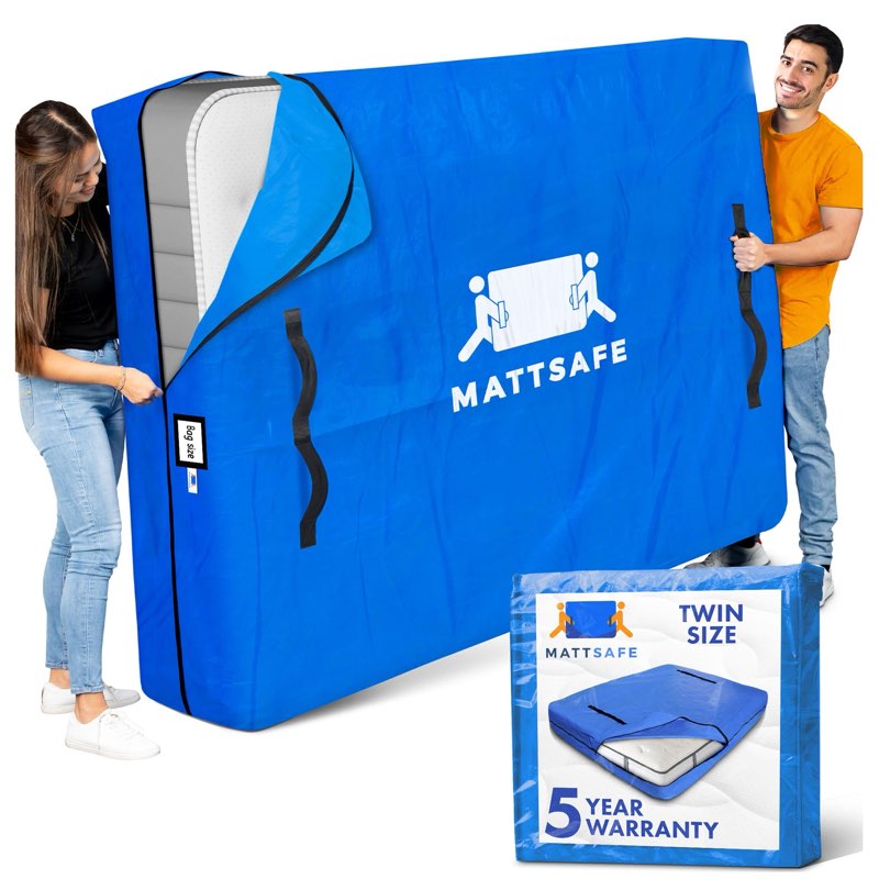 Nordic Elk Mattress Bags for Moving & Storage (Twin Size) - Mattress Cover for Moving - Heavy Duty, 