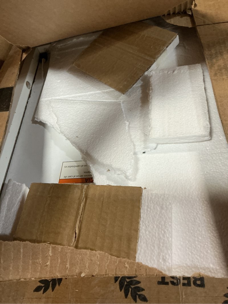 Condition photo showing As Is for delta children scout changing table - greenguard gold certified, bianca white/natural