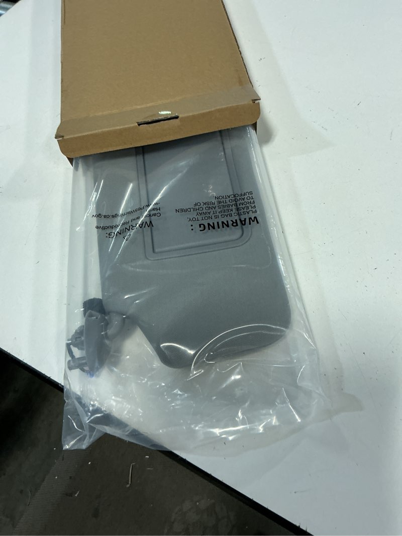 Condition photo showing New/Like New for nhiles left driver side sun visor fits for honda pilot 2016-2022 honda ridgeline 2018-2020 replacement sun shade # 83280-tg7-a12zb (wisteria light gray)
