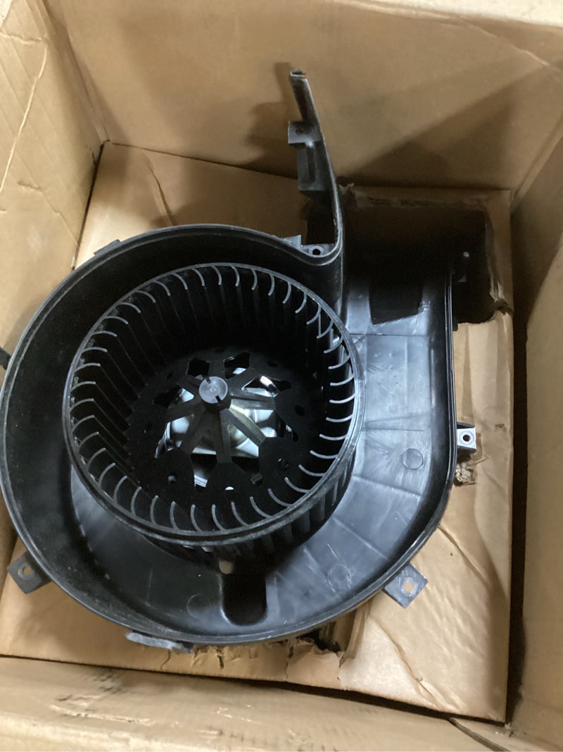 Condition photo showing Good Condition for hvac blower heater motor fan assembly fit for saab 9-3 2003-2011, for saab 9-3x 2010-2011 turbocharged with fan cage replace# 13221349 13250115 1845089 1845110 9228317