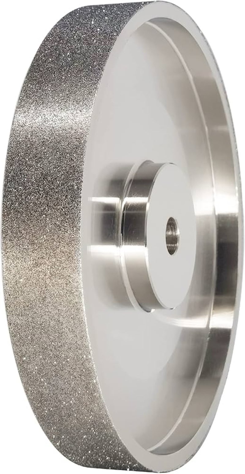 Caquxil CBN Grinding Wheel, Diamond Grinding Wheel for Sharpening High Speed Steel, Grit #320