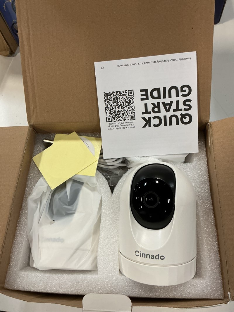 Condition photo showing Good Condition for 2k indoor security camera-baby monitor with 2.4g wifi camera and audio, siren/night vision for home/pet/nanny/cat, 24/7 sd card storage, cloud (optional), compatible with alexa & google home, d1 2p 3 mp 2 pack