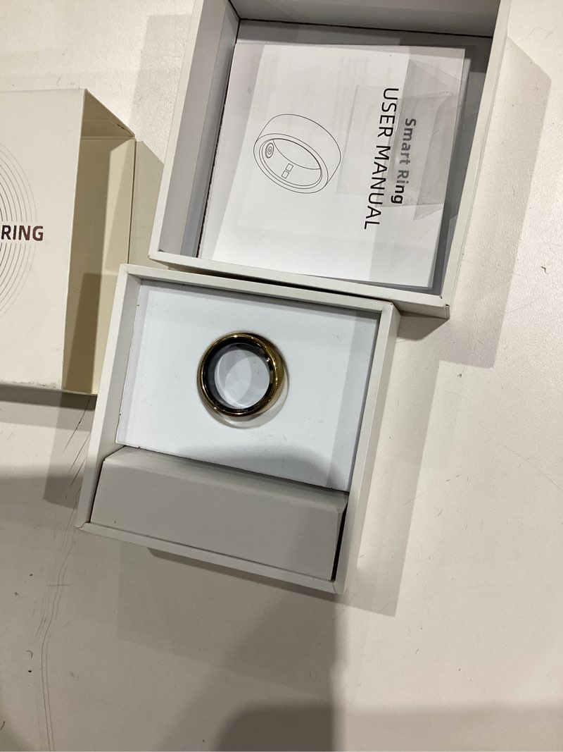 Condition photo showing Good Condition for Smart Ring for Women & Men, Fitness Tracker with Heart Rate, Blood Oxygen, Sleep Monitoring, Long-Lasting Battery, IP68 Waterproof (Gold, 8)