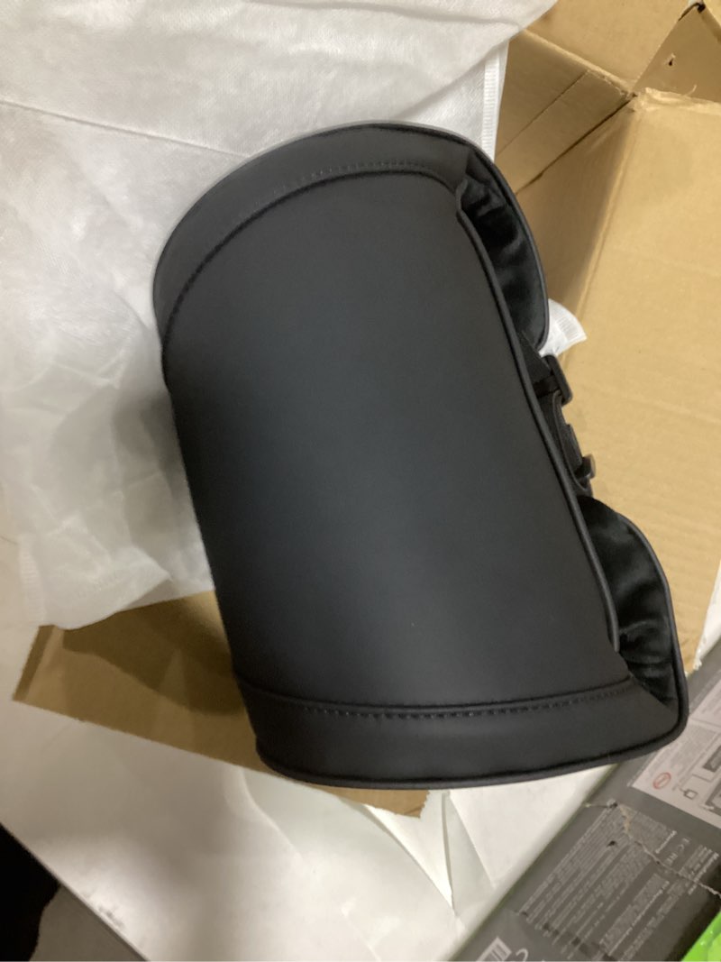 Condition photo showing New/Like New for Similar to stock Car Neck Pillows Both Side Pu Leather 2pieces Pack Headrest Fit for Most Cars Filled Fiber Universal Car Pillow (Black)