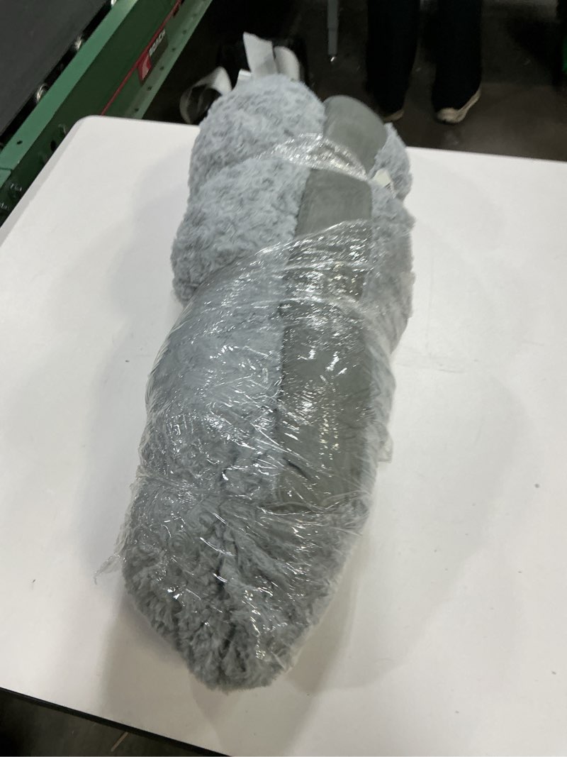 Condition photo showing As Is for JOEJOY Small Dog Bed Cat Bed with Hooded Blanket, Cozy Cuddler Luxury Puppy Pet Bed, Donut Round Calming Anti-Anxiety Dog Burrow Cave Bed - Anti-Slip Bottom and Machine Washable 23 inch S(23" x 23" x 7") Grey