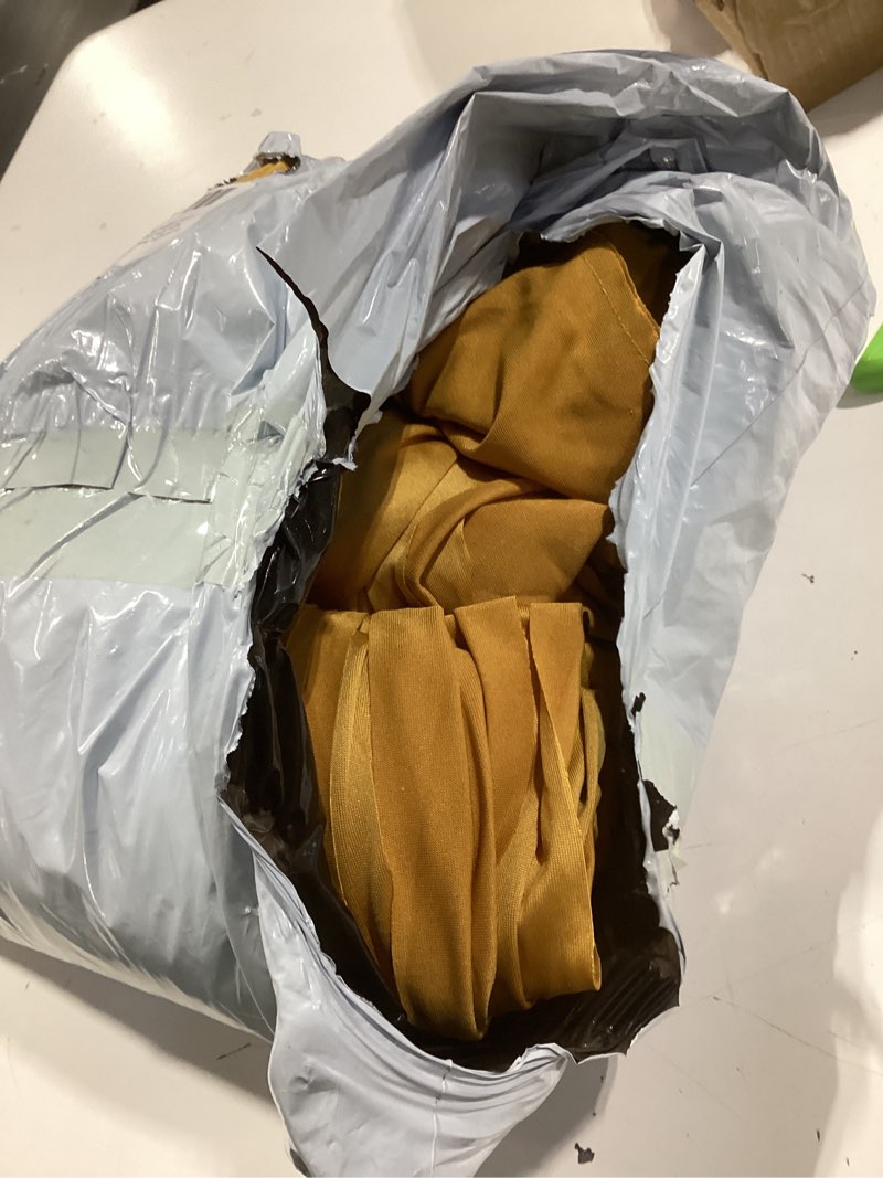 Condition photo showing Good Condition for 100 pack gold chair sashes, spandex stretch chair sashes bows elastic chair cover bands ties with buckle slider for wedding party banquet decorations