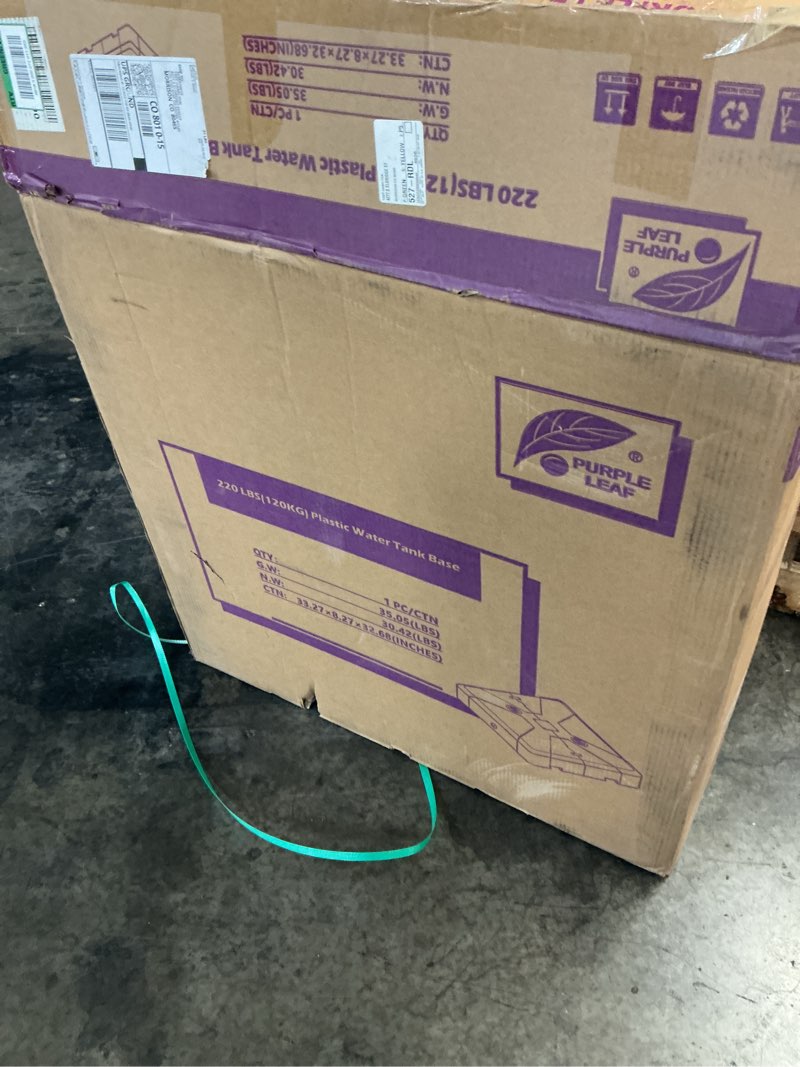 Condition photo showing Good Condition for purple leaf plastic water tank base 220lb 120kg outdoor umbrella stand heavy
