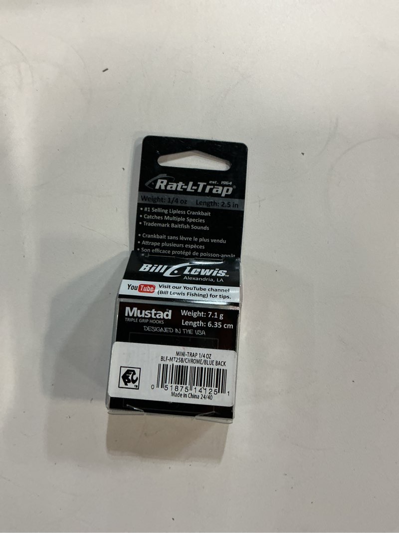 Condition photo showing New/Like New for rat-l-trap lures mini-trap  1/4 oz