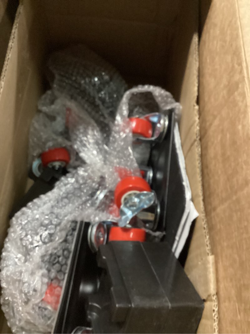 Condition photo showing Good Condition for 1200 lb Capacity - Heavy Duty Furniture Movers with Wheels and Moving Dolly, Includes Furniture Lifter Jacks Tool Set, Gliders, Sliders, 5 Rollers Casters Cart. Easily Move Furniture, Piano, Equipment 5.3" x 5.3" Black